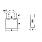 Набор замков морских навесных SeaLock 30 мм, (3шт)