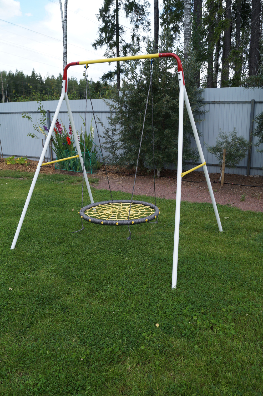 Уличные качели "гнездо" 100см сетка