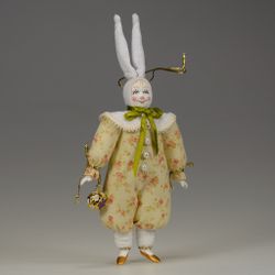 Ёлочная игрушка Зайка с аксессуаром