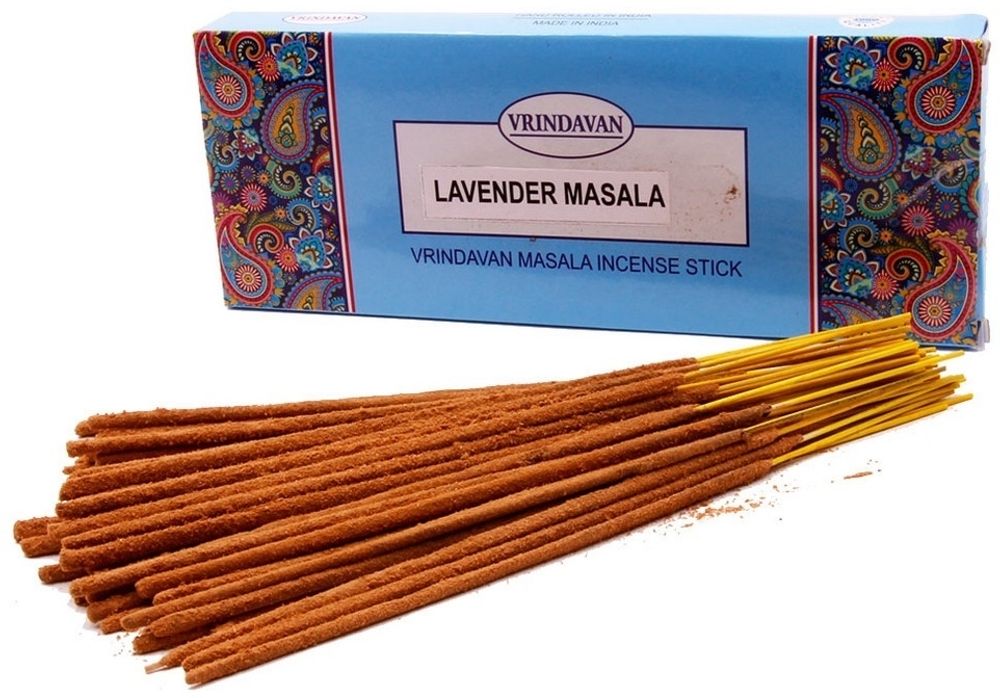 Vrindavan Lavender Masala Благовоние-масала Лаванда, 100 г