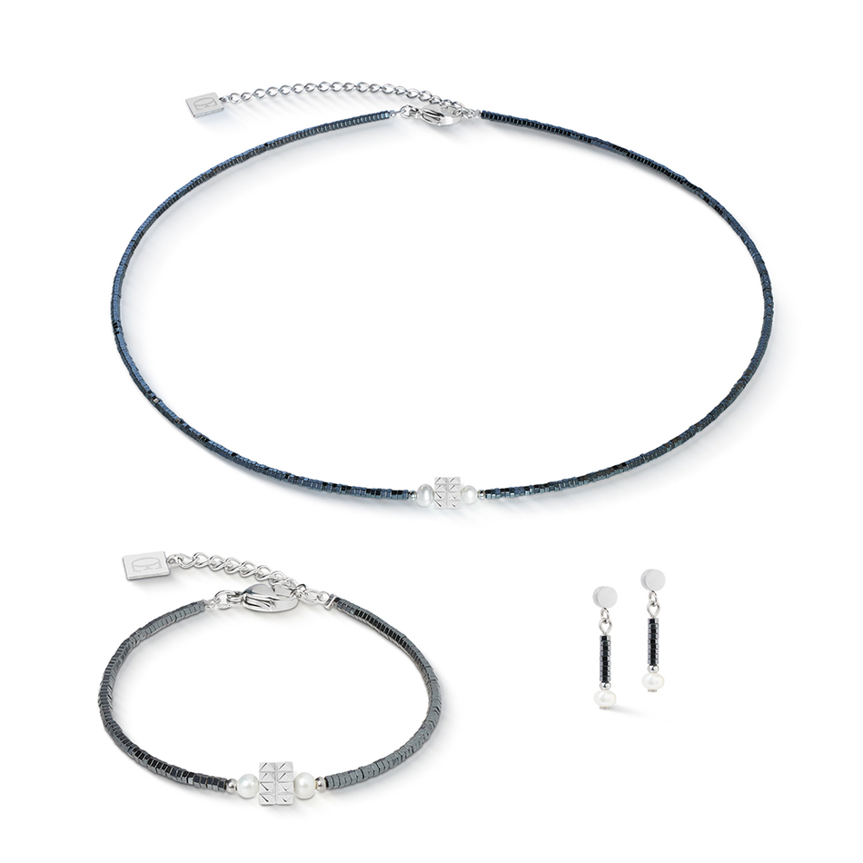Колье Coeur de Lion Anthracite-Silver 1138/10-1224