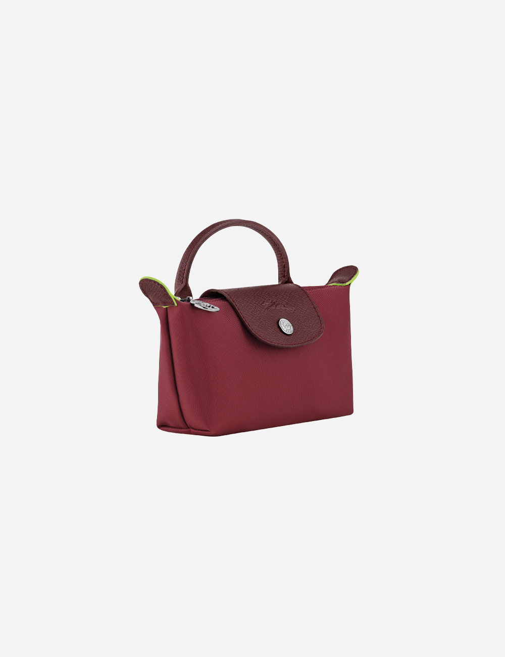 Longchamp Le Pliage Green Pouch "Pomegranate"
