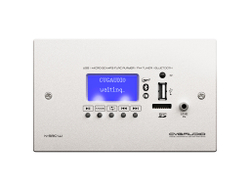 CVGAUDIO N-SRC-W Внешний настенный MP3/BLUETOOTH/FM модуль для микшеров-усилителей NEXT/M, алюминий светлый