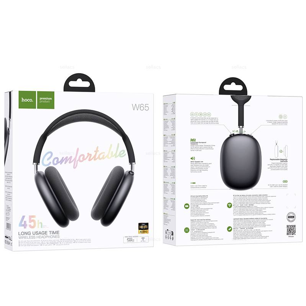Полноразмерные наушники Hoco W65 (gray)