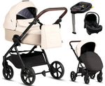 Детская коляска Tutis Leo 3 Plus 4 в 1 с автокреслом Elo Lux EduSky Black и базой 1582228 Caramel