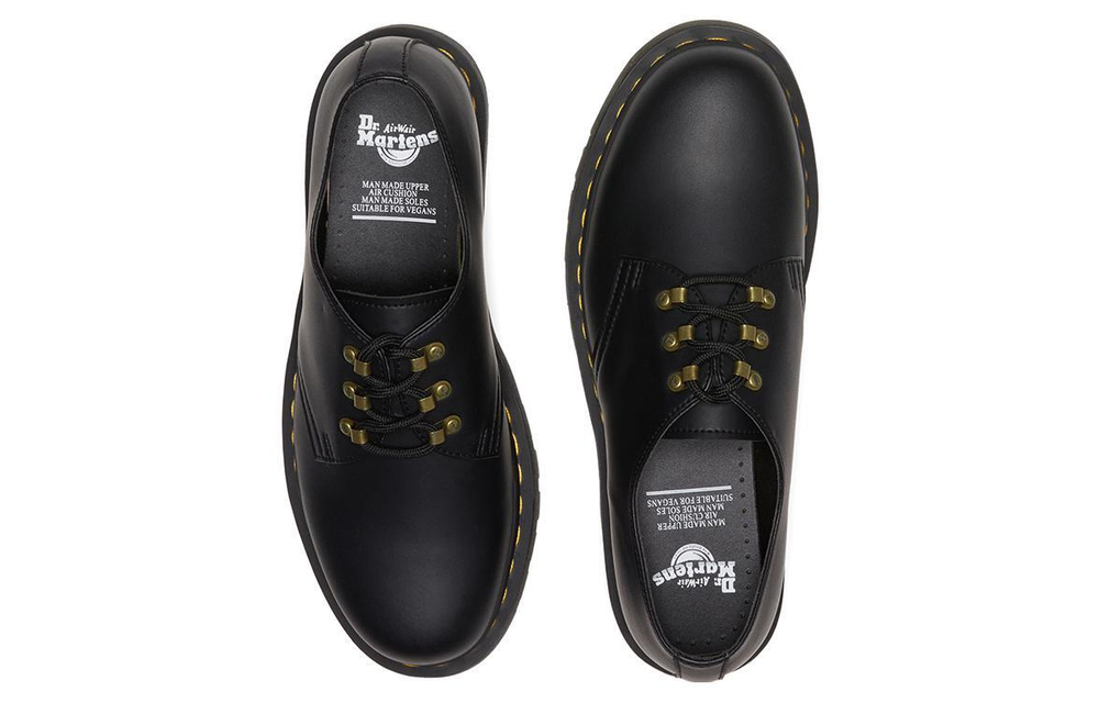 Dr.Martens Martin 1461 PU Stylish British Flat Shoes Male and Female Black