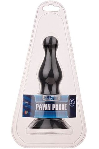Чёрная анальная пробка с тонким кончиком MENZSTUFF PAWN PROBE BLACK - 15 см. (Цвет: черный)