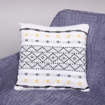 Чехол для декоративной подушки «CARNE», 43*43 см, цвет бело-чёрный