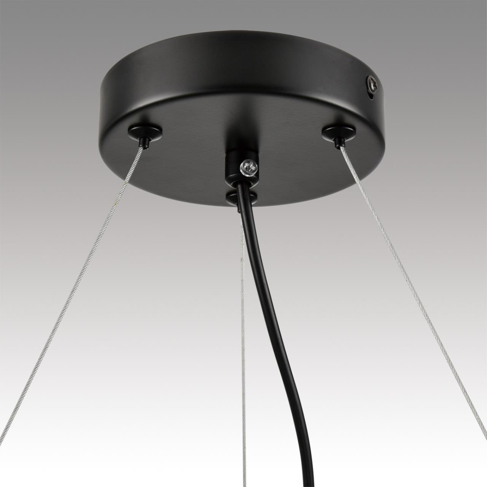 8232/6 COMFI LN25 193 черный/прозрачный, металл/стекло Светильник подвесной LED GX70 6*10W 220V NATALINA