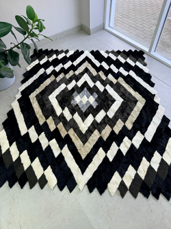 Покрывало меховое ковер из шкуры овчины