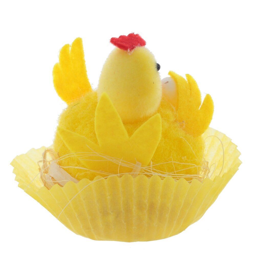 GAEM Фигурка декоративная "Цыпленок в гнезде", L6 W6 H7 см, 2в.