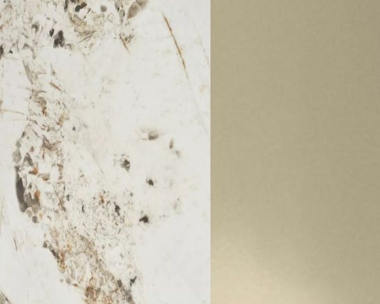 Стол CORNER 120 GLOSS LUXURY PANDORA SOLID CERAMIC / шампань