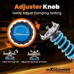 24 Level Adjustable Coilovers Lowering Suspension подходит для автомобиля Audi TT Mk2 (8J) 07-14