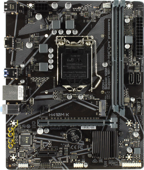 Мат. плата Gigabyte H410M K rev2.0 LGA1200 <Q470> MicroATX 2DDR4