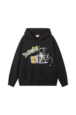 Худи DONSMOKE Split-Print Zip Hoodie