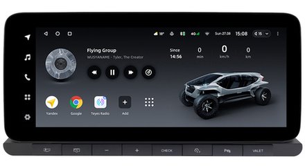 Магнитола Audi Q7 2006-2009 (взамен 2G ШГУ) - Teyes LUX ONE ROUND монитор 12.3" 2K QLED на Android 10, CarPlay, 4G SIM-слот