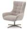Крутящееся кресло Teryl, бежевый шенилл, серая ножка