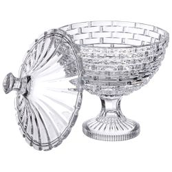 БЛЮДО С КРЫШКОЙ НА НОЖКЕ "SAPHIR" 17,8Х25,3 СМ