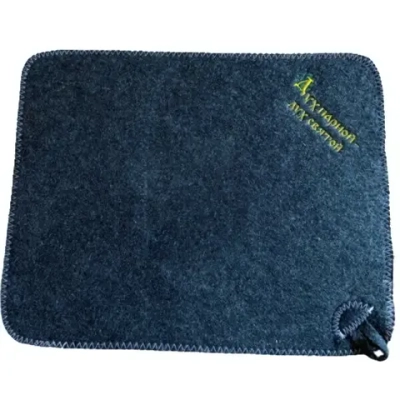 Коврик серый с вышивкой «Дух парной, дух святой» 38*48см