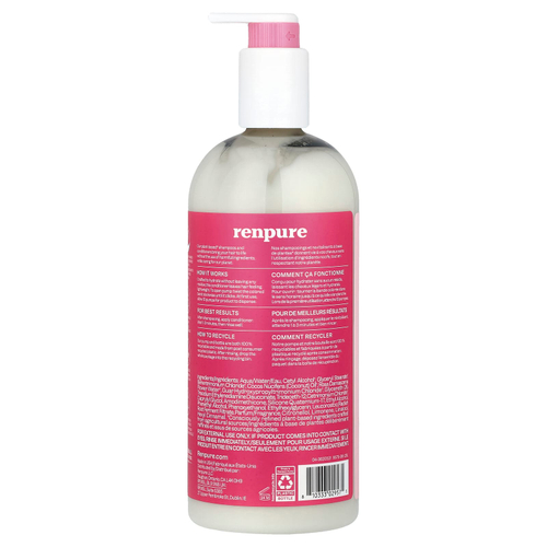Renpure, Кондиционер с розовой водой, 24 жидких унции (710 мл)