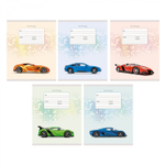 Тетрадь А5 12л., линия, Канц-Эксмо, скрепка, мелованная обложка, "Турбо гонки"