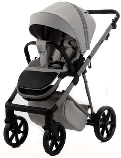 Детская коляска Adamex Delta Natura 2 в 1 DN-9-MOON (СВ.СЕРЫЙ)