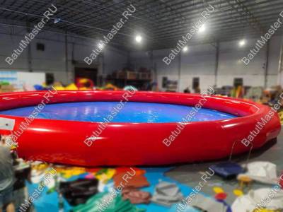 Круглый надувной бассейн "Полосатик" 18*18*1.2 метра