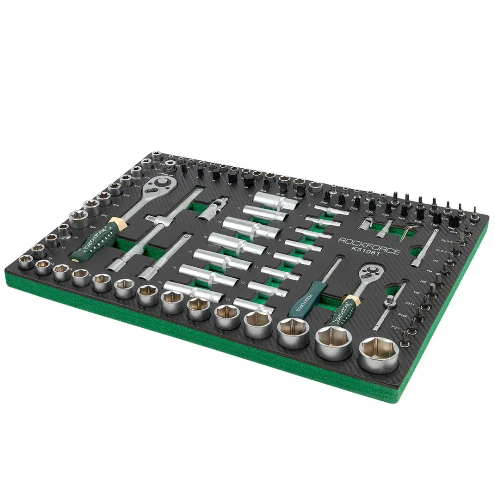 Набор инструментов 108пр. 1/4'', 1/2''(4-32мм), в ложементе RockForce RF-K51081