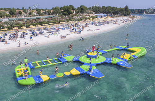 Коммерческий аквапарк на воде «Замечательная восьмерка» 26×13×2 м