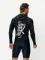 Футболка рашгард лонгслив Sargan Скелетон-Сап Худи UPF 50+ черный