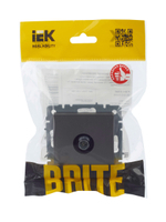 BRITE Розетка TV оконечная РТВ11-0-БрС сталь IEK