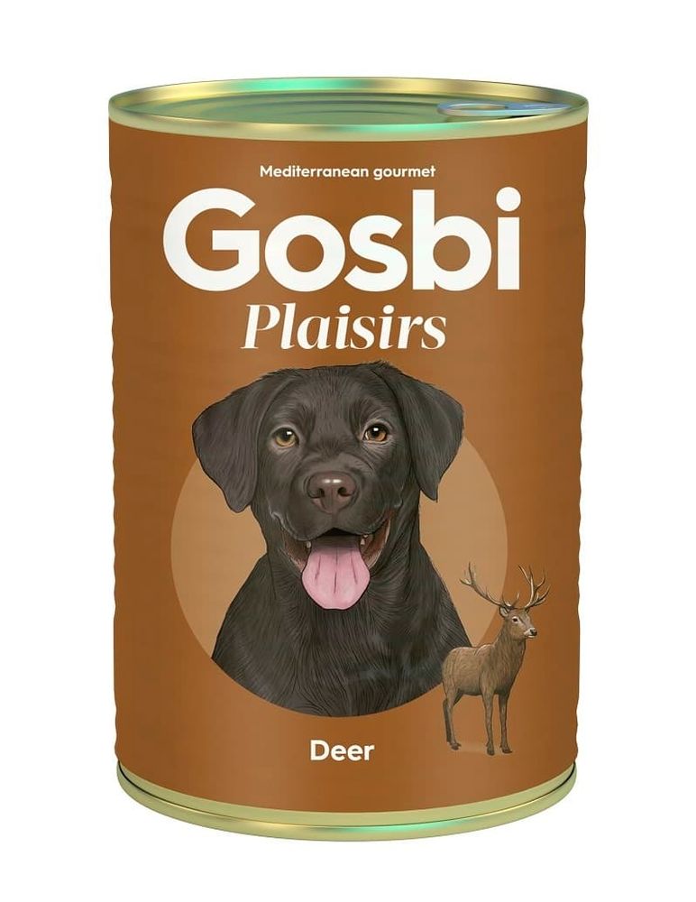 GOSBI PLAISIRS консервы для собак ОЛЕНИНА 400г