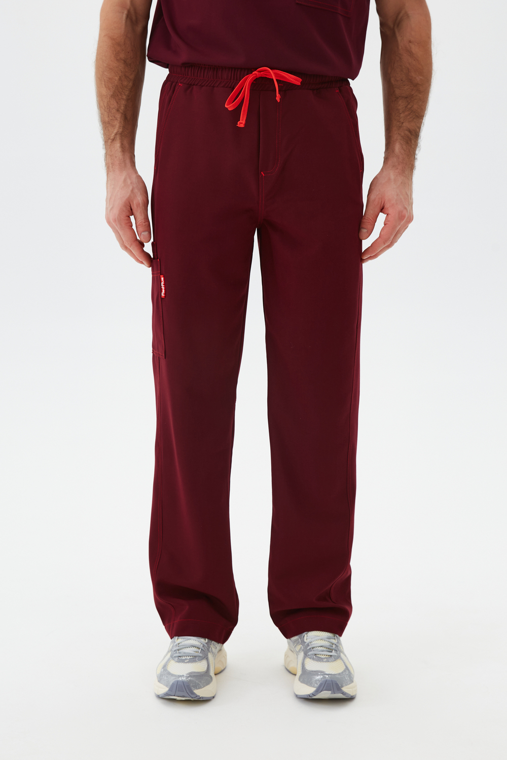 Брюки медицинские мужские Гекай, бордо