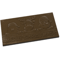 871 | Форма для шоколадных плиток "Новогодние друзья" (275х175 мм)