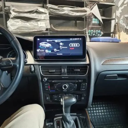 Магнитола Audi A4 (B8), A5 (8T) 2007-2016 (без джойстика MMI) - Teyes LUX ONE ROUND монитор 12.3" 2K QLED на Android 10, CarPlay, 4G SIM-слот