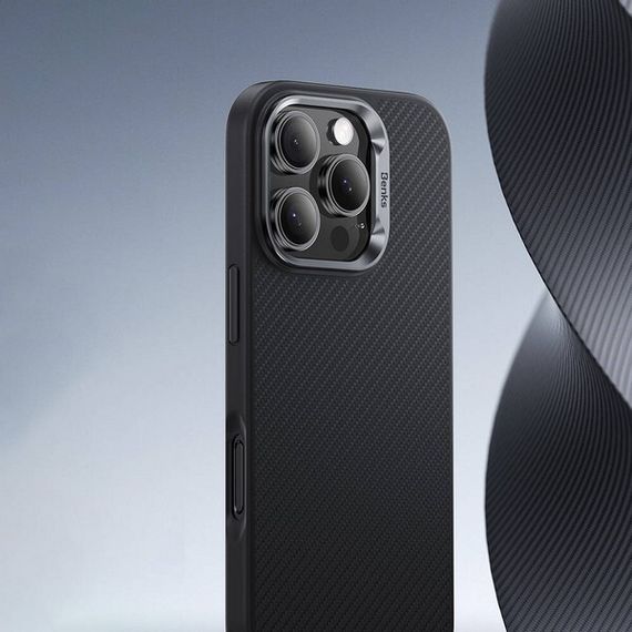 Чехол Benks ArmorPro Case Kevlar 600D для iPhone 16 Pro 6.3&quot; черный (Black)
