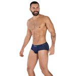 Мужские трусы брифы темно-синие в сетку Clever TIME PIPING BRIEF 036708