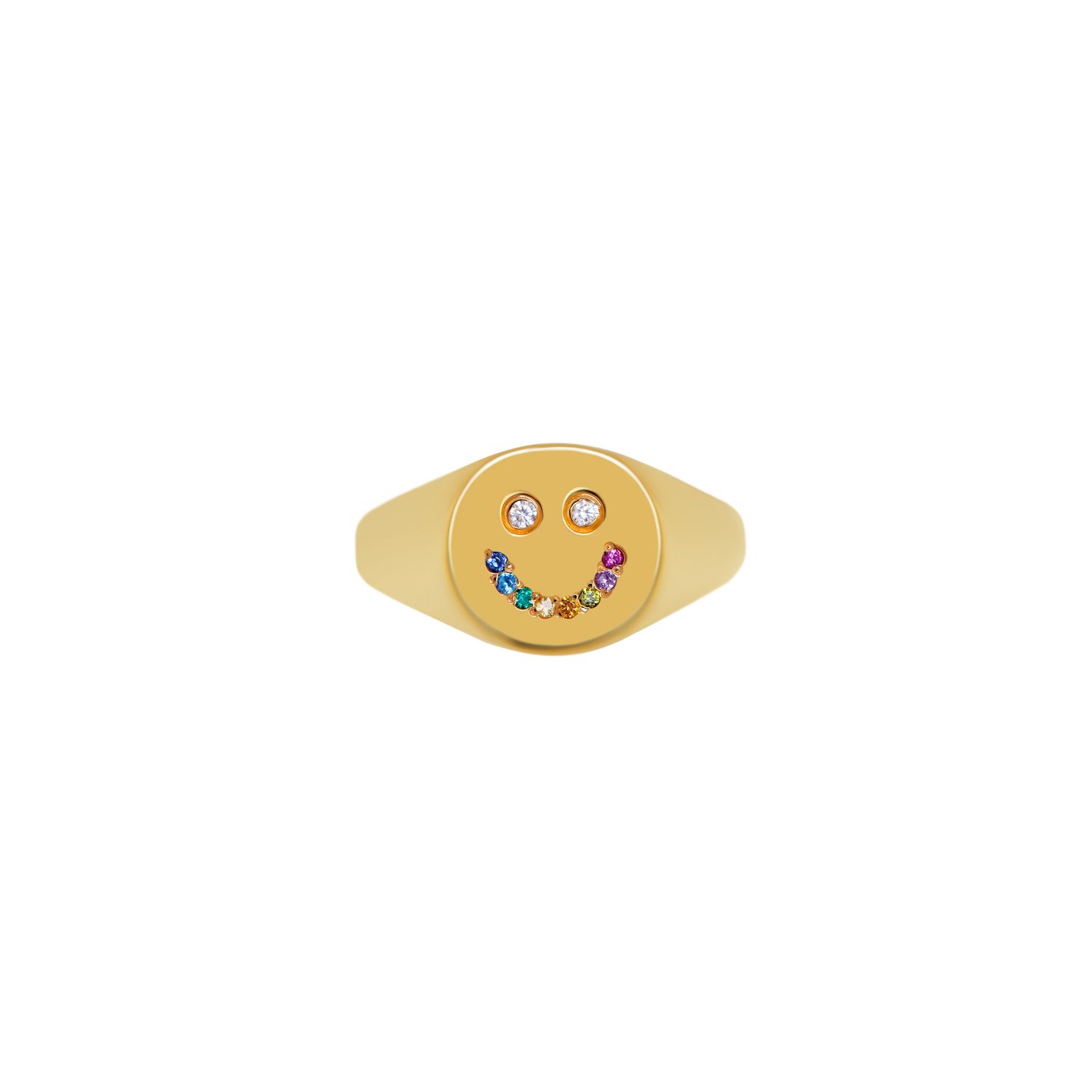 Кольцо Crystal Smiley Ring