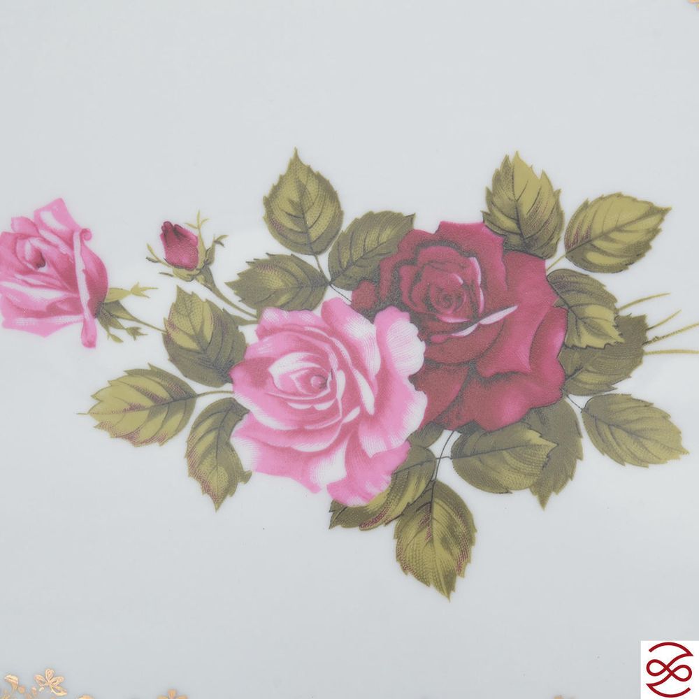 Блюдо овальное Queen's Crown Aristokrat Роза 39 см