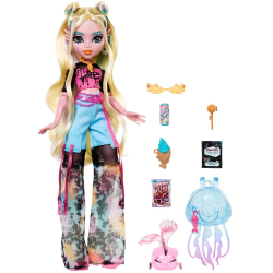 Monster High - базовая кукла Lagoona Blue + питомец HXH75