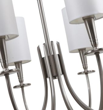 Люстра подвесная 8*Е14 1044/11/08P никель Flokky Stilfort