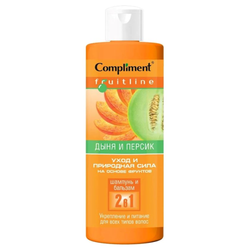Шампунь-бальзам Compliment Frute Line 2в1 Клубника и банан 400 мл