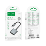 Hoco UPA34 цифровой аудио конвертер Type-C на Type-C+3.5