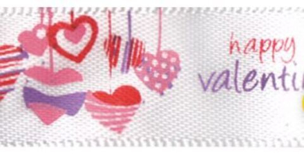 Лента атласная с рисунком №Н12/001, 12 мм, ALP-123