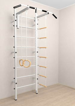 Шведская стенка Sv Sport 502 (Турник стандарт/Канат/Kольца/Лестница)