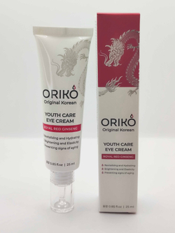 Крем для век антивозрастной с экстрактом красного женьшеня ORIKO Royal Red Ginseng Youth Care Eye Cream питательный, против морщин 25мл