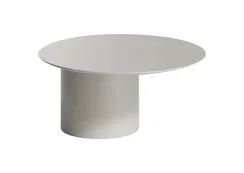 Столик Type D 80 см со смещенным основанием D 39 см (серо-бежевый)