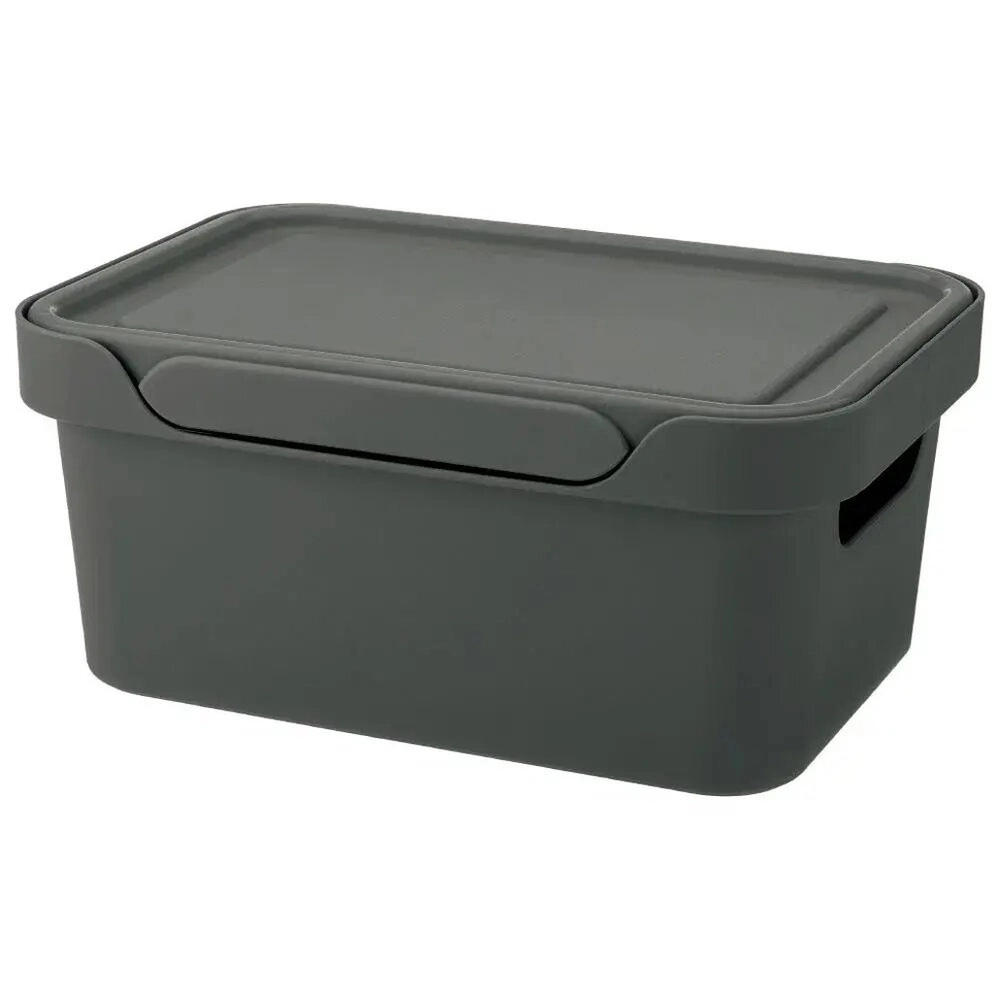ЯЩИК С КРЫШКОЙ УНИВЕРСАЛЬНЫЙ LUXE, 270х120 ММ, 4,6Л (Серый)