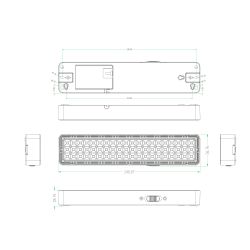 Аварийный светильник светодиодный ЭРА DBA-103-0-20 непостоянный 60LED 5ч IP20 | Светильники аварийные
