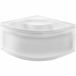 Душевая кабина Мономах XL Б/К 100x100x44 С МЗ 10000012112 стекло прозрачное с рисунком мозаика/профиль хром